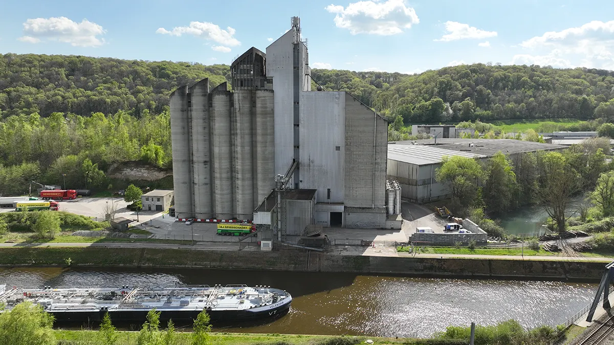 Photo aérienne du dépôt de Floreffe