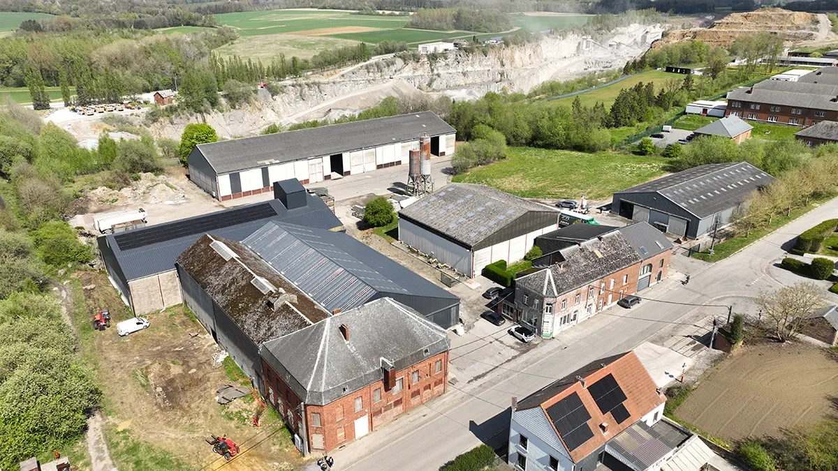 Photo aérienne du dépôt de Florennes