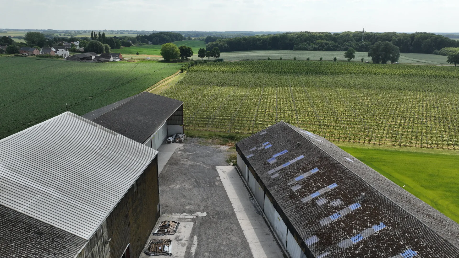 Photo aérienne du dépôt de Pietrebais