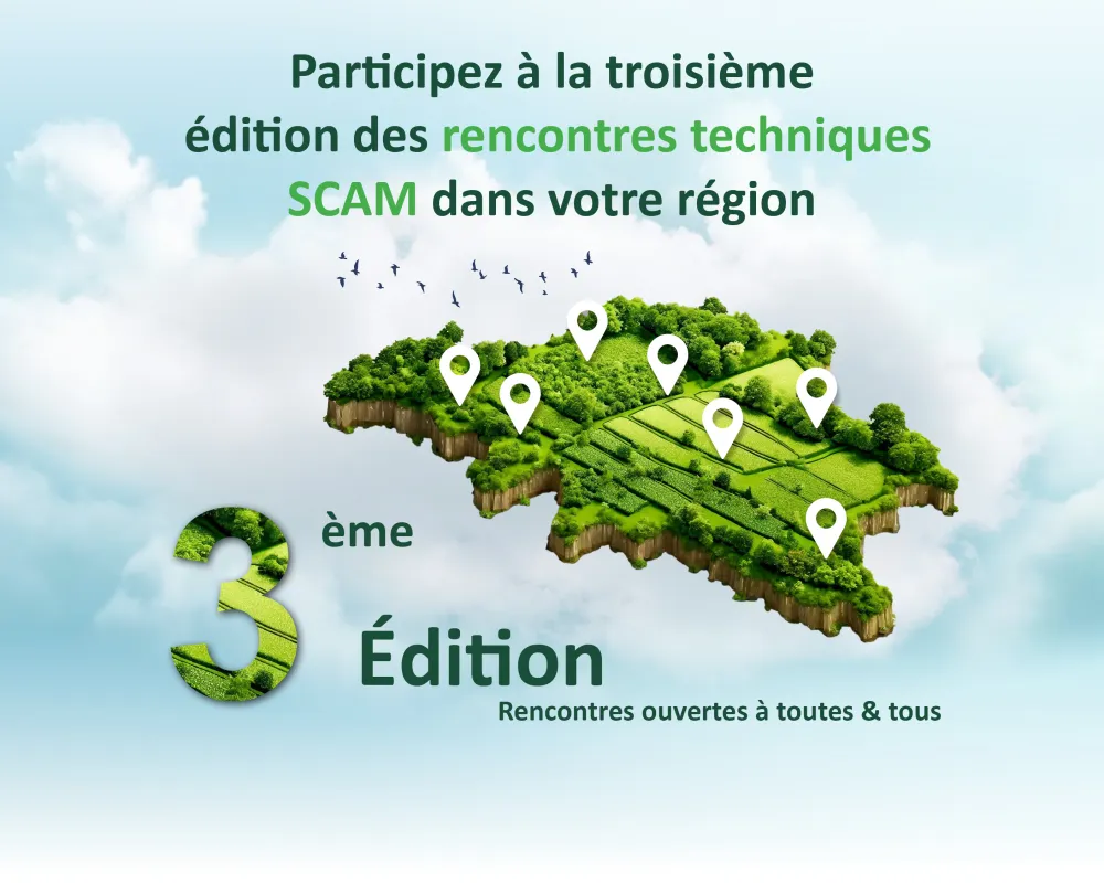 image representant la carte de la wallonie avec les diff&eacute;rents lieu des prochaines r&eacute;unions techniques